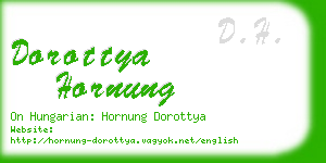 dorottya hornung business card